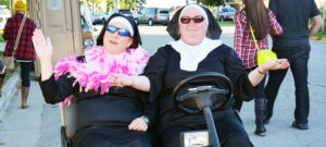 Wet Whistle Nuns on a Golf Cart